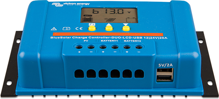 ШІМ-контролер заряду BlueSolar PWM Charge Controller (DUO) LCD&USB